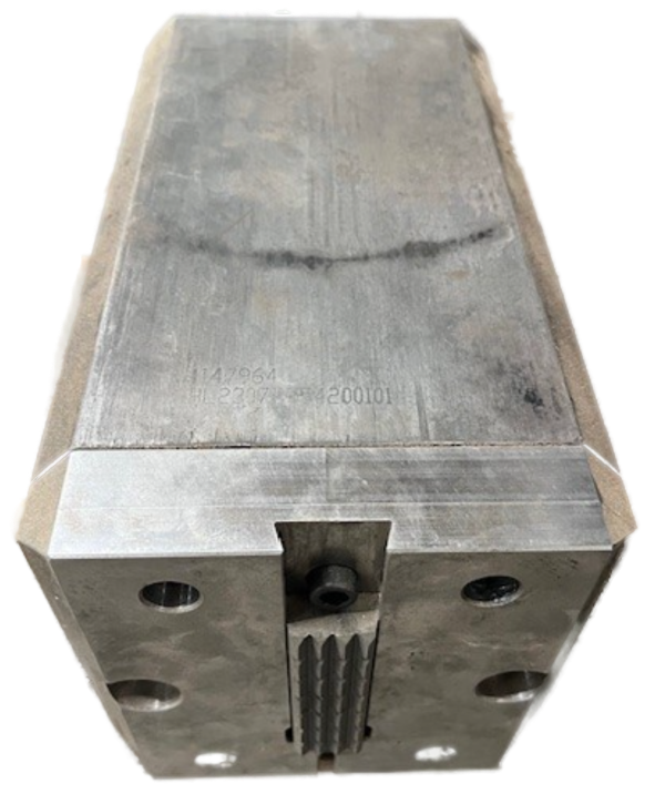 5/8 inch tong die top view