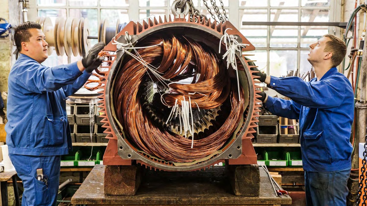 LERS technician servicing a drilling motor